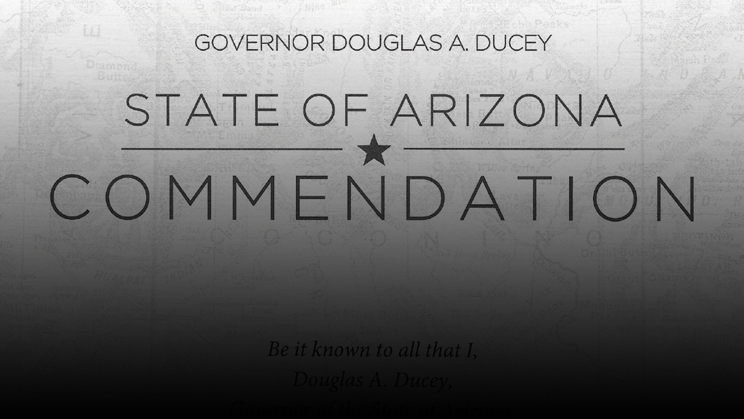 Arizona State Governor Commendation 2018